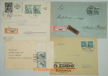 275979 - 1931-1938 BEREHOVO + SEVLUŠ / sestava 4ks celistvostí zasl