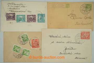 275984 - 1920-1923 BUŠTINA + VOLOVÉ + MUKAČEVO / sestava 4ks celis