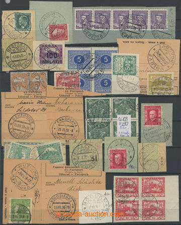 275988 - 1919-1938 VÝSTŘIŽKY / sestava 28ks výstřižků a zn. s 