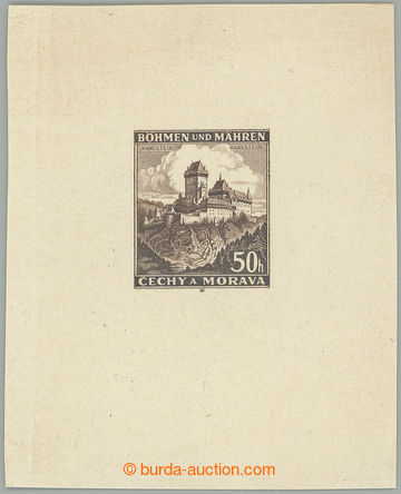276001 - 1939 ZT Pof.29, Karlštejn 50h, otisk dohotovené rytiny nep