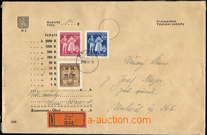 27614 - 1944 V - money letter with Pof.113-115, price 35000K, CDS Pr