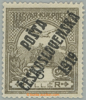 276357 -  Pof.92, 6f olive, overprint type II.; mint never hinged, sm