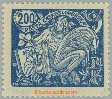 276402 -  Pof.174B II, 200h blue with comb perforation 13¾ : 13½, t