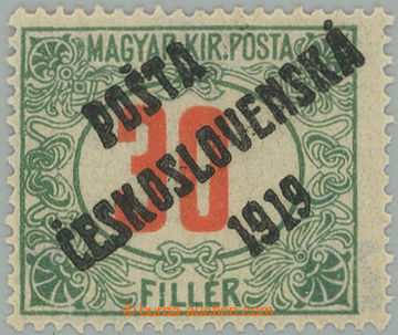 276431 -  Pof.139, Red numerals 30f green / red, overprint type III.;