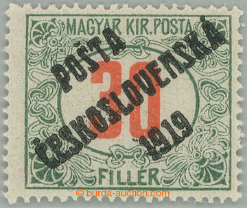 276432 -  Pof.139, Red numerals 30f green / red, overprint type IV.; 