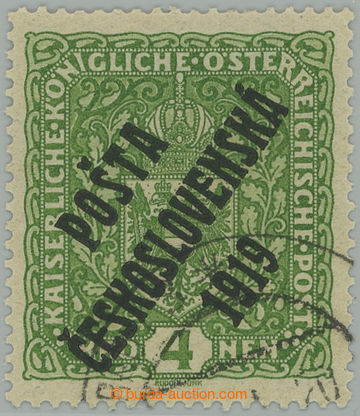 276463 -  Pof.50II, Coat of arms 4 Koruna light green, landscape form