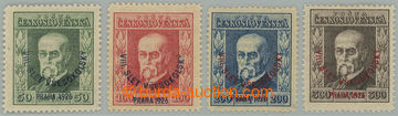 276471 - 1926 Pof.183-186, Slet 50h - 300h, kompletní série s průs