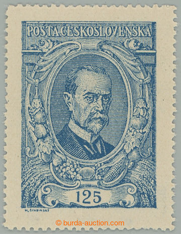 276546 -  Pof.140a, 125h ultramarine, type I.; hinged, exp. Fischmeis