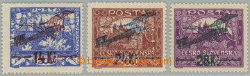 276555 -  Pof.L1A, L2A, L3B, I. provisional air mail stmp., basic per