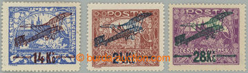 276558 -  Pof.L1A, L2A, L3B, I. provisional air mail stmp., basic per