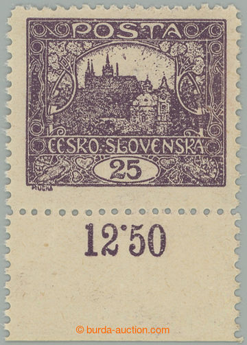 276574 -  Pof.11E, 25h violet with lower margin with control-numbers,