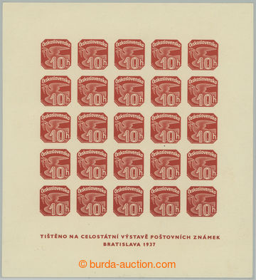 276694 - 1937 Pof.ANV18 DV, aršík Bratislava 1937, s oblíbenou DV 