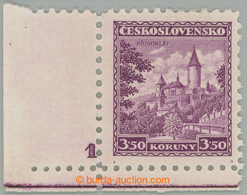 276695 - 1932 Pof.265 DČ, Křivoklát 3,50Kč, levá dolní rohová 