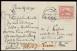 27759 - 1918 Pof.5, pohlednice vyfr. zn. 10h s časným použitím 2