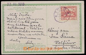 27761 - 1918 Pof.5, pohlednice vyfr. zn. 10h s časným použitím 2