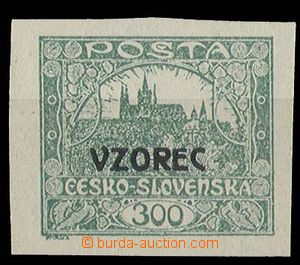 27801 -  Pof.23vz, overprint VZOREC on/for 300h zelenošedé stamp.,