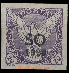 27822 -  Pof.SO31N, newspaper 20h violet, officially unissued, exp. 