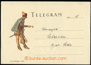 27849 - 1938 decorative telegram Lx6 (II-1938) with envelope Lx6 (II