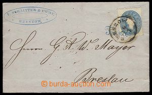 27880 - 1862 issue III, folded letter sent from Rzesowa to Breslau w