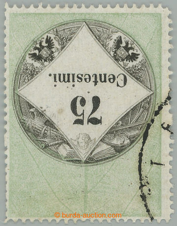 279010 - 1854 LOMBARDSKO - BENÁTSKO / revenue 1. issue 75 Centesimi,