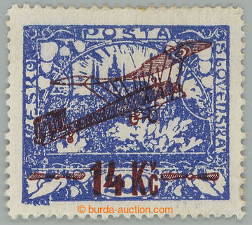 279394 -  Pof.L1A, I. letecké provizorium 14Kč/200h modrá s perfor