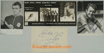 279581 - 1970-1980 SPORTSMEN / RAŠKA, BULÍN, DIVILA, KODĚJKA, HUBAČ a