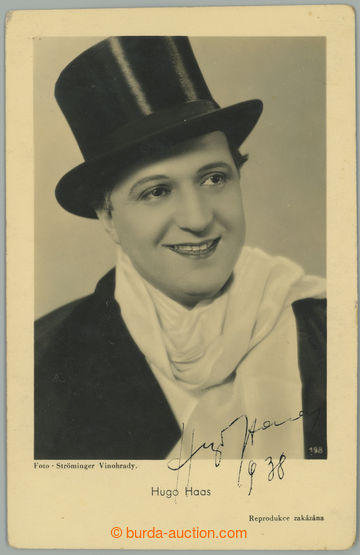 279775 - 1938 HAAS Hugo (1901-1967), important Czech actor and film d