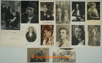 279938 -  ACTORS / comp. of 14 mainly portrait photo postcard with si