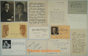 279940 -  MUSIC / interesting selection of with signatures or rukopis