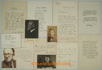 279944 -  WRITERS / selection of 30 letters, cards or portrait photo 