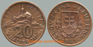 280327 - 1941 SLOVAKIA 1939-1945 / 20 haléř 1941; rarer year/volume i