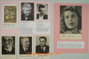 280470 -  ACTORS / selection of signatures important Czech of actors 