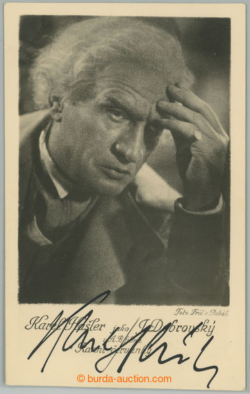 280586 -  HAŠLER Charles (1879–1941), known Czech písničkář, actor, t