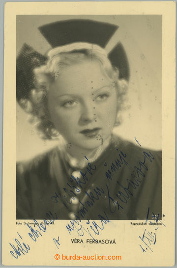 280588 - 1937 FERBASOVÁ Věra (1913–1976), one of nejslavnějších Czech