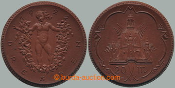 280679 - 1922 NĚMECKO / DRÁŽĎANY / nouzová 20 Marka 1922, hnědý porce