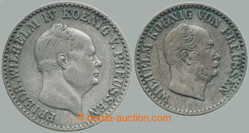 280687 - 1859, 1866 PRUSKO / Fridrich Vilém IV. (1840-1861), 2½ silbe