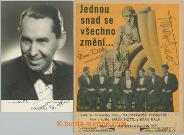 280707 - 1942 FIALA Eman (1899–1970), Czech actor and musician, own p