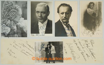 280711 - 1930-1945 ACTORS / selection of signatures mainly on/for por