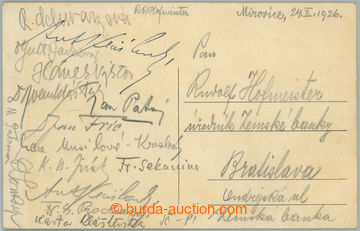 280848 - 1926 WRITERS / postcard with manual signatures writers, i.a.