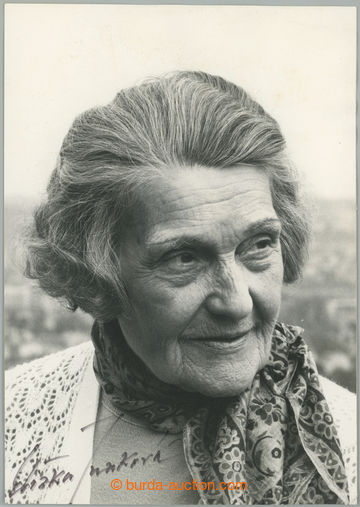 280852 -  JUNKOVÁ Eliška (1900–1994), Czech car závodnice, autograph 