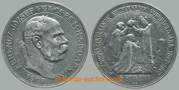 281004 - 1907 František Josef I. (1848-1916), 5 koruna 1907 KB - koru