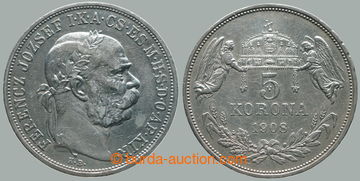 281011 - 1908 František Josef I. (1848-1916), 5 koruna 1908 KB; hrank