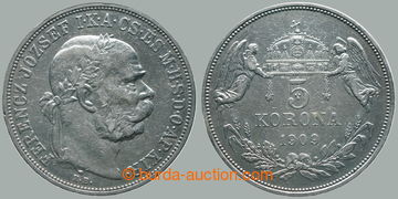 281013 - 1909 František Josef I. (1848-1916), 5 koruna 1909 KB; hrank