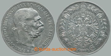 281015 - 1907 František Josef I. (1848-1916), 5 koruna 1907 b.z.; dro