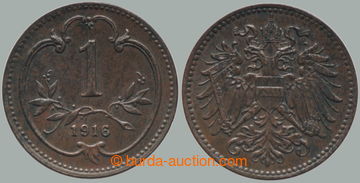 281029 - 1916 František Josef I. (1848-1916), 1 haléř 1916 b.z. - nov