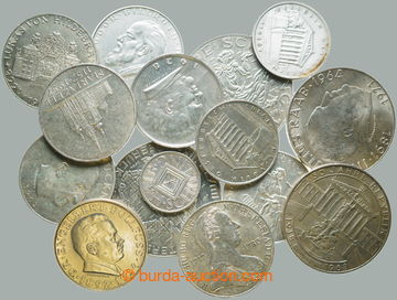 281054 - 1924-1976 RAKOUSKO / sestava 15ks Ag převážně pamětních minc