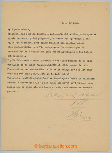 281088 - 1938 NEZVAL Vítězslav (1900–1958), Czech poet and writer; ty