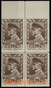 28127 - 1945 Moscow, Pof.383 as blk-of-4 with upper margin and omitt