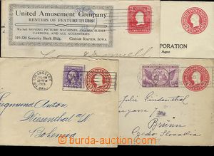 28178 - 1919-36 4 pcs of postal stationery covers 2c, 1x clear with 