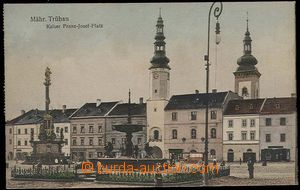 28218 - 1917 MORAVSKÁ TŘEBOVÁ - jednozáběrová, náměstí, kol
